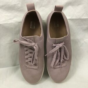 Fitflop Women’s Rally Knit Trainers Soft Lilac Purple Size 7